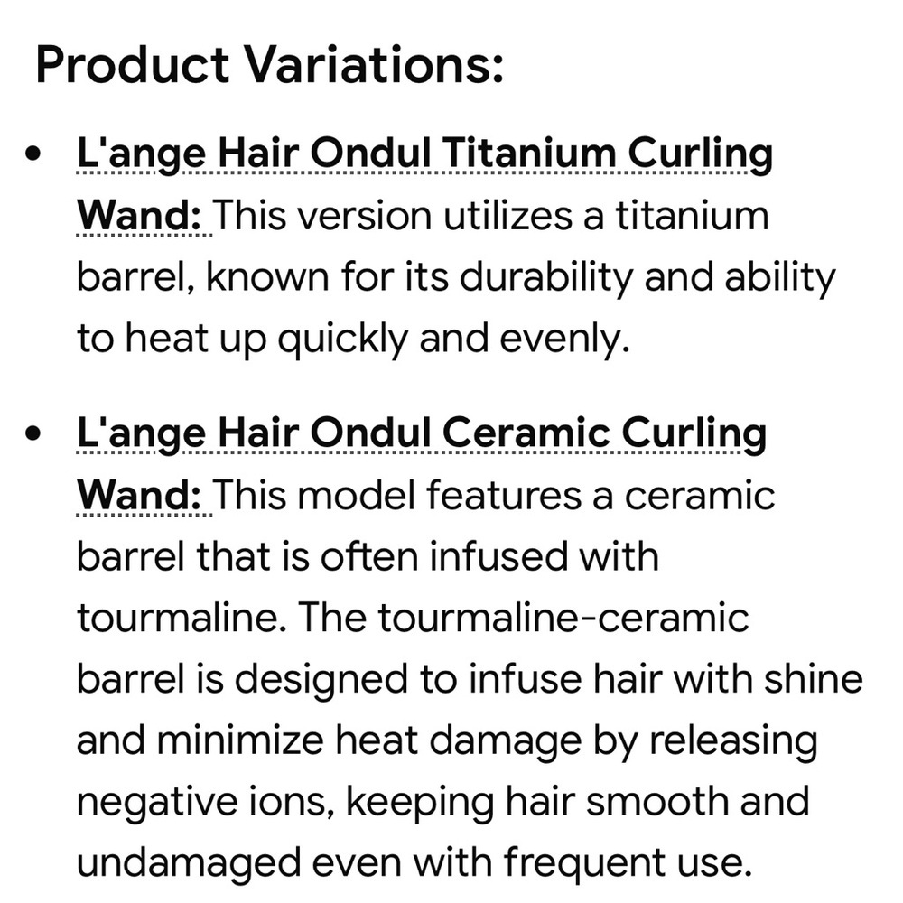 New L’ANGE 25MM Titanium Curling Wand Ondulé - Picture 11 of 11